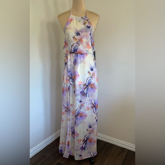 NWT Show Me Your Mumu Heather Halter Maxi in Abria's Floral SIZE XS - Picture 7 of 9